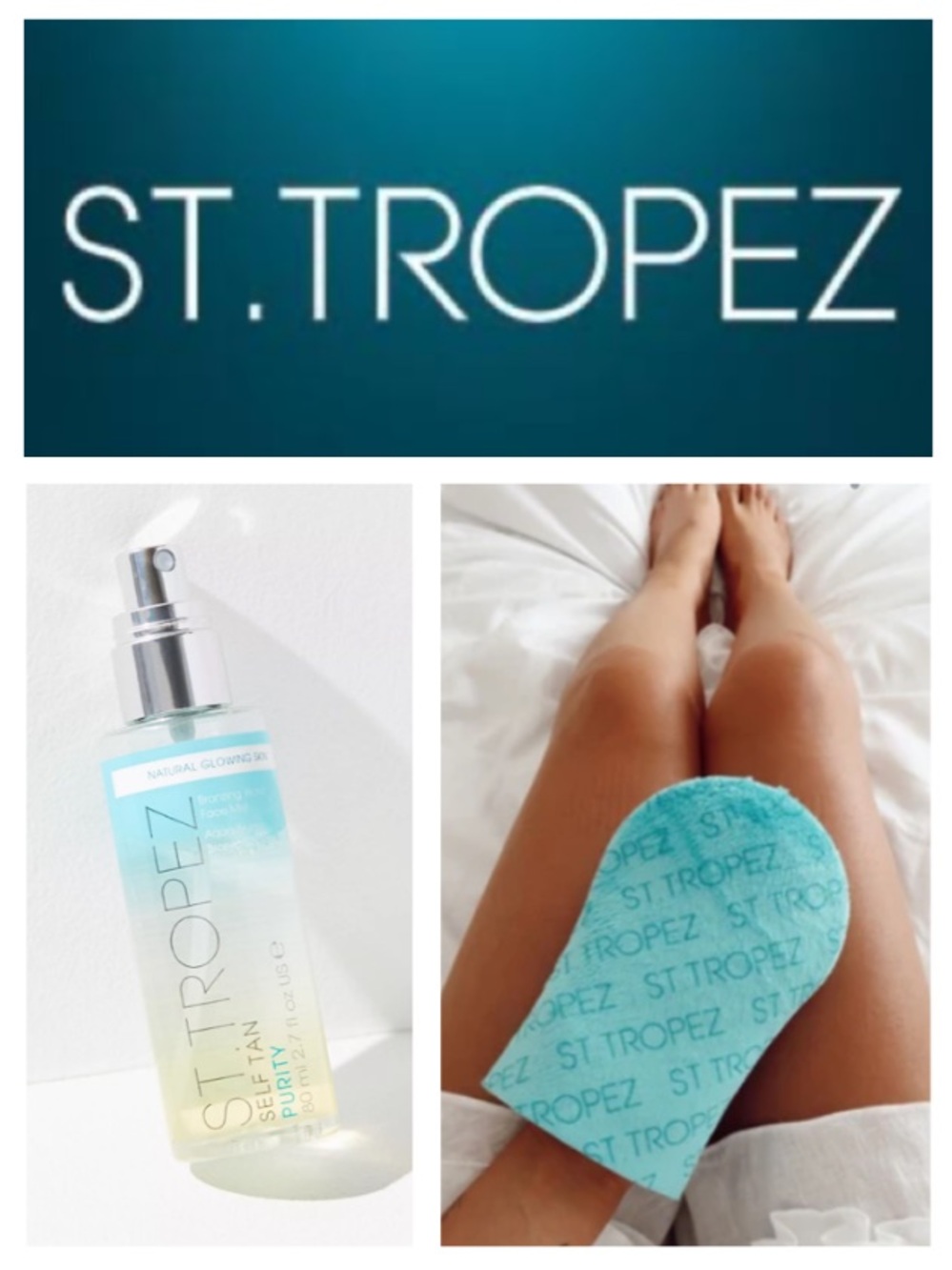 NEW!  St. Tropez Purity Bronzing Water Face Mist (80 ml/2.7 oz) + bonus mit